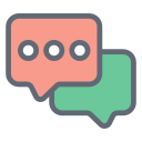 external Comment-customer-service-filled-outline-design-circle icon