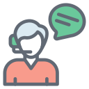 external Conversation-customer-service-filled-outline-design-circle icon