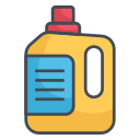 external Detergent-laundry-filled-outline-design-circle icon