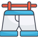 external Dry-Short-laundry-filled-outline-design-circle icon