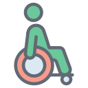 external Handicapped-sports-activities-filled-outline-design-circle icon