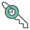 external Key-universal-filled-outline-design-circle icon
