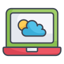 external Laptop-weather-filled-outline-design-circle icon