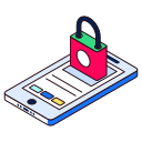 external Locked-Device-data-security-filled-outline-design-circle icon