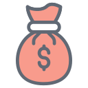 external Money-Bag-outdoor-filled-outline-design-circle icon