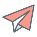 external Paper-Plane-modern-filled-outline-design-circle icon
