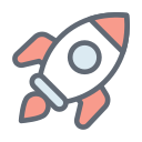 external Rocket-sports-activities-filled-outline-design-circle icon