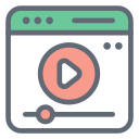 external Video-journalism-filled-outline-design-circle icon