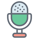 external Voice-Recorder-journalism-filled-outline-design-circle icon