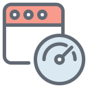 external Website-Speed-seo-web-optimization-filled-outline-design-circle-2 icon