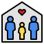 external adoption-lgbtq-community-filled-outline-filled-outline-geotatah icon