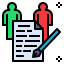external agreement-startups-color-filled-outline-geotatah icon