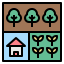 external allocate-sustainable-forest-management-filled-outline-filled-outline-geotatah icon