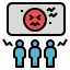 external angry-overpopulation-filled-outline-filled-outline-geotatah icon