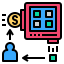 external autonomous-cashless-society-color-filled-outline-geotatah icon