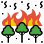 external burn-emergency-and-disaster-management-color-filled-outline-geotatah icon