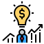 external business-cashless-society-color-filled-outline-geotatah icon