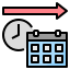 external calendar-corporate-social-responsibility-filled-outline-filled-outline-geotatah icon