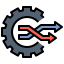 external change-optimisation-color-filled-outline-geotatah icon