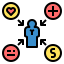 external comment-talent-management-color-filled-outline-geotatah icon