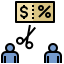 external discount-social-inequality-filled-outline-filled-outline-geotatah icon
