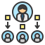 external distribute-procurement-process-color-filled-outline-geotatah icon
