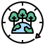 external environmental-sustainable-forest-management-filled-outline-filled-outline-geotatah icon