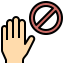 external forbidden-the-new-normal-filled-outline-filled-outline-geotatah icon