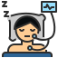 external frequency-sleepless-night-color-filled-outline-geotatah icon