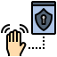 external gesture-sensorization-of-things-filled-outline-filled-outline-geotatah icon