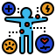 external illness-managerial-psychology-color-filled-outline-geotatah icon