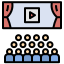 external theater-festivalization-and-exhibition-filled-outline-filled-outline-geotatah icon