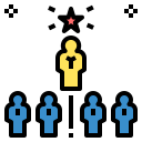 external achievement-talent-management-color-filled-outline-geotatah icon