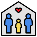 external adoption-lgbtq-community-filled-outline-filled-outline-geotatah icon
