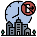 external city-lockdown-filled-outline-filled-outline-geotatah-2 icon