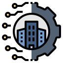 external city-the-new-normal-filled-outline-filled-outline-geotatah icon