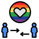 external couple-lgbtq-community-filled-outline-filled-outline-geotatah-2 icon