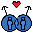 external couple-lgbtq-community-filled-outline-filled-outline-geotatah icon