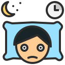 external insomnia-sleepless-night-color-filled-outline-geotatah icon
