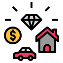 external property-estate-planning-color-filled-outline-geotatah icon