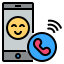 external-call-cashless-society-color-filled-outline-geotatah