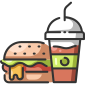 external burger-fast-food-filled-outline-filled-outline-icons-maxicons icon