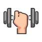 external dumbbell-fitness-filled-outline-filled-outline-icons-maxicons icon