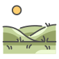 external grass-landscape-filled-outline-filled-outline-icons-maxicons icon