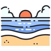 external beach-summer-holiday-filled-outline-filled-outline-icons-maxicons-2 icon
