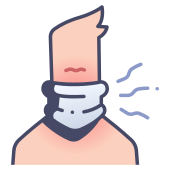 external cervical-diseases-and-injury-filled-outline-icons-maxicons icon