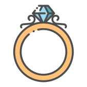 external diamond-wedding-filled-outline-filled-outline-icons-maxicons icon