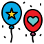 external balloons-party-filled-outline-icons-pause-08 icon