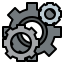 external cogwheel-phone-filled-outline-icons-pause-08 icon