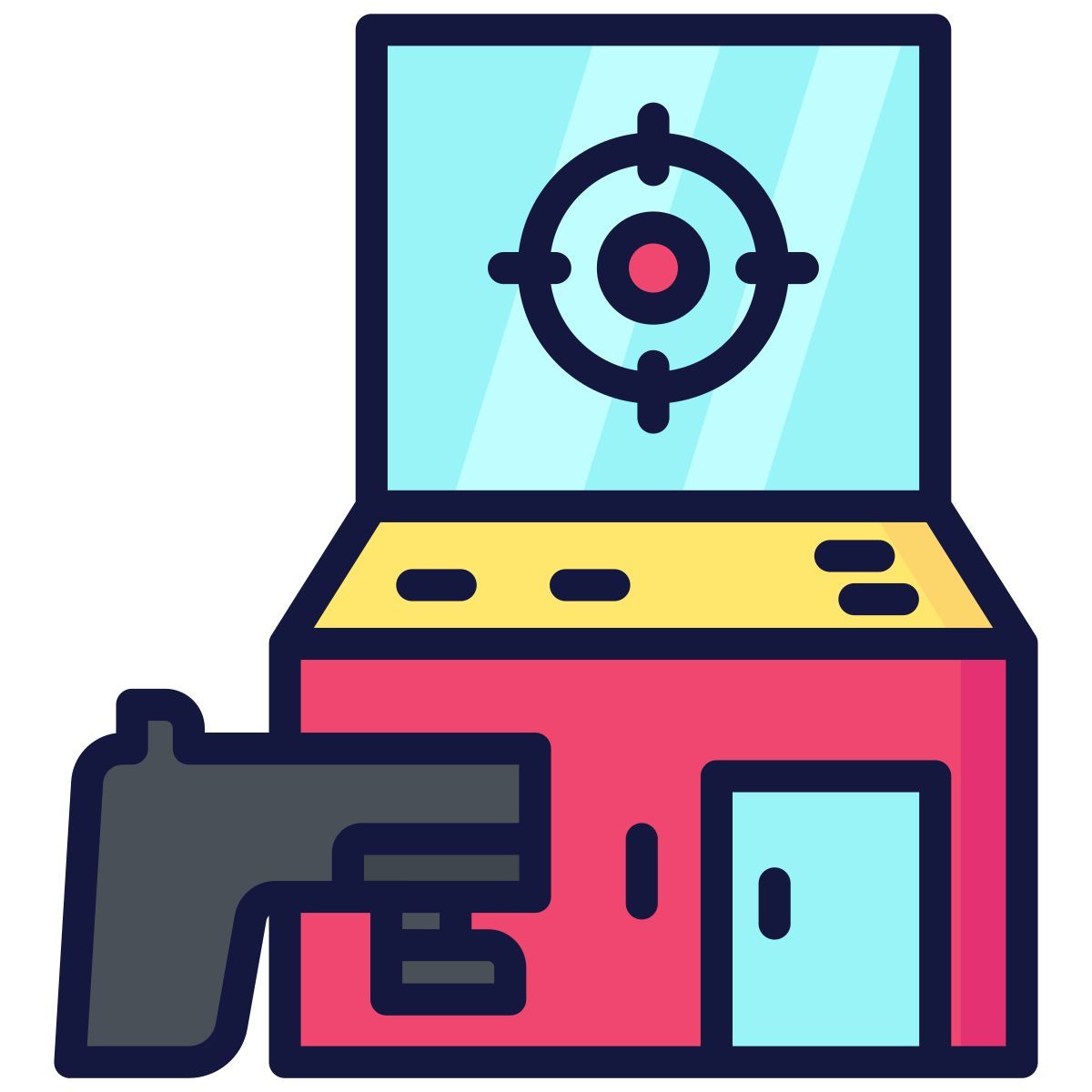 shooting range icon